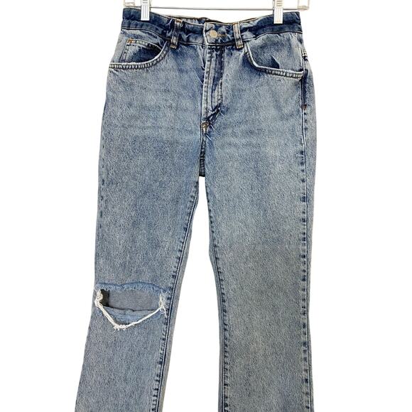 BDG Urban Outfitters High Waisted Distressed Straight Raw‎ Frayed Hem Jeans - 26 - Picture 11 of 13
